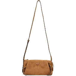 Brown Polyester Handbag