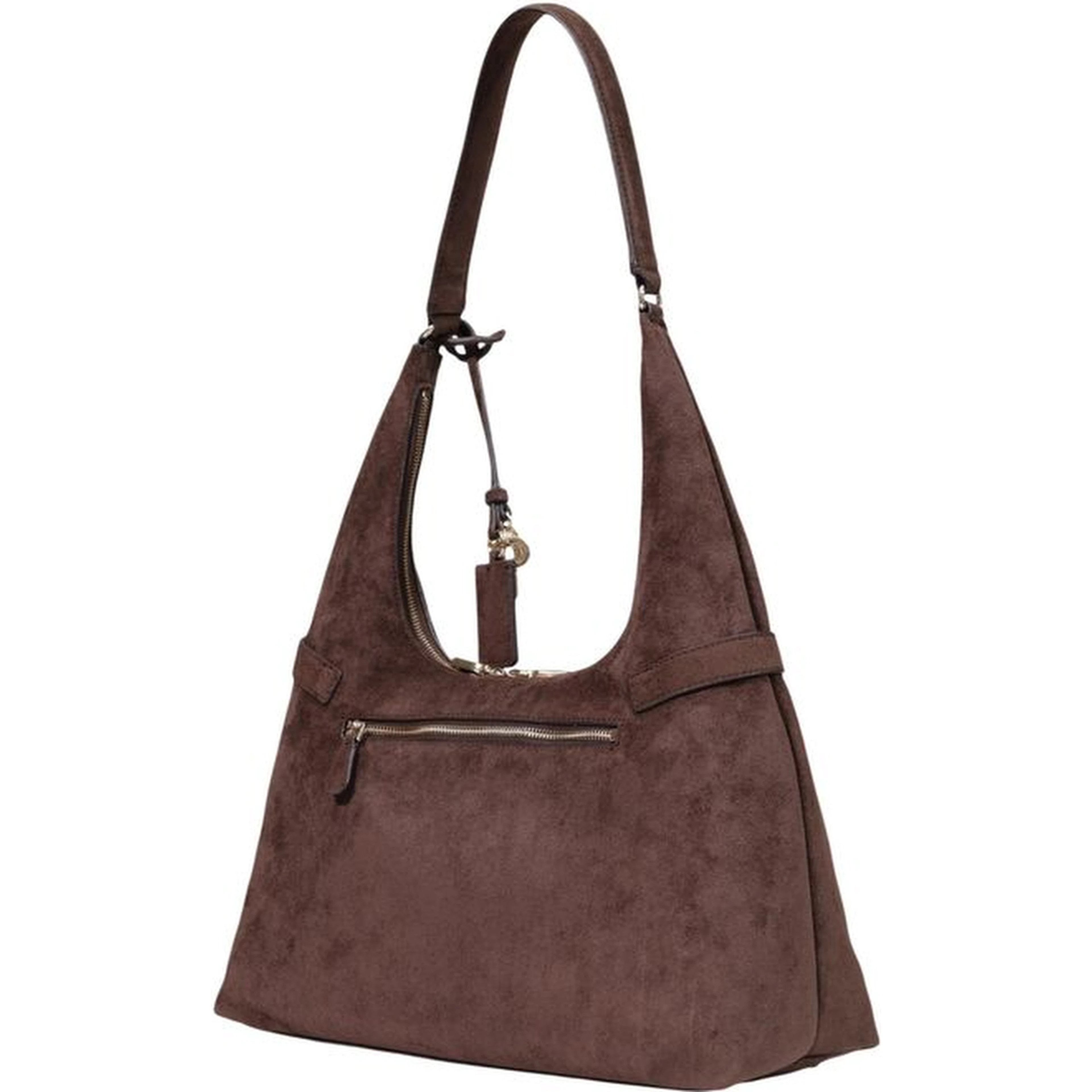 Brown Polyester Handbag