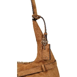 Brown Polyester Handbag