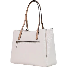 Beige Polyethylene Handbag