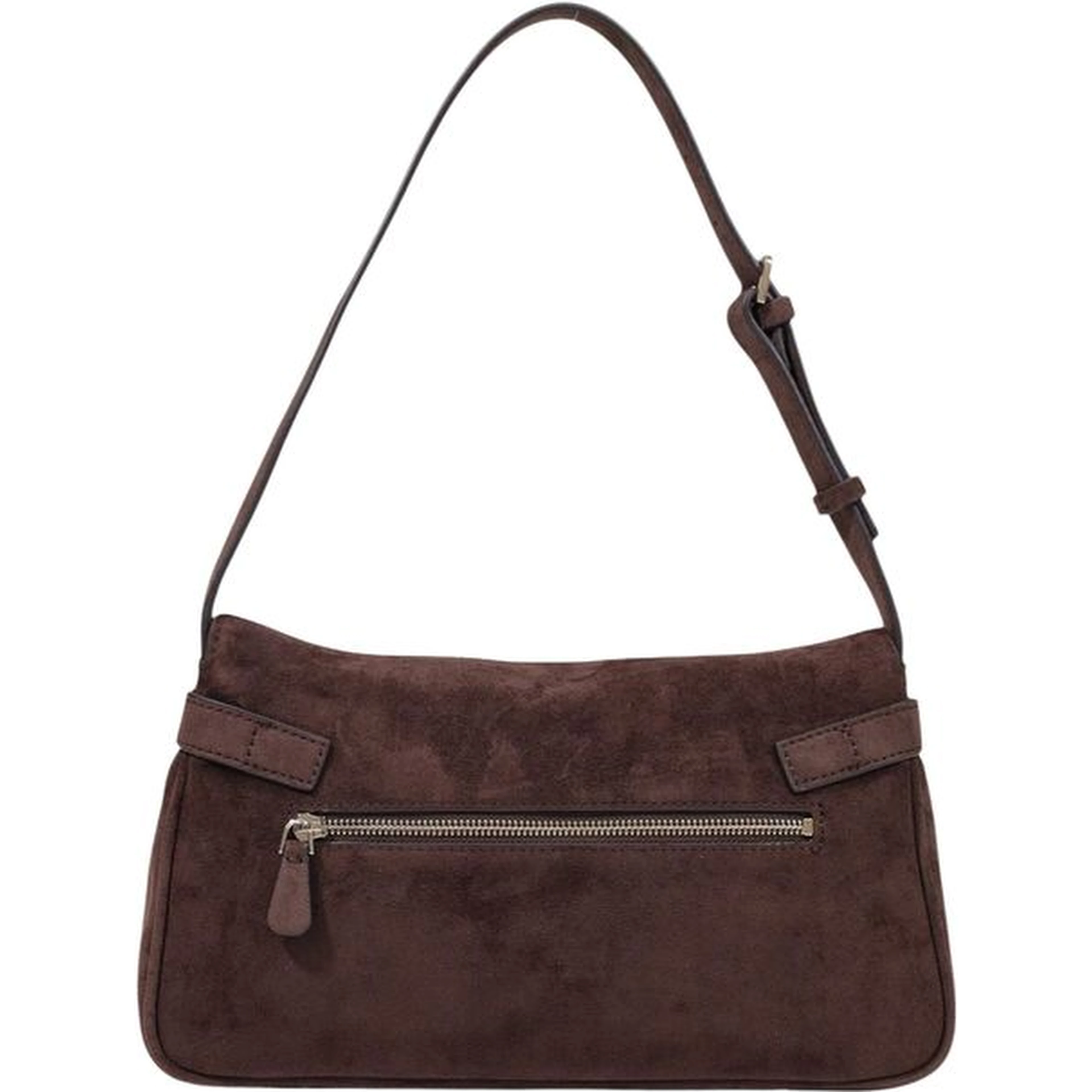 Brown Polyester Handbag