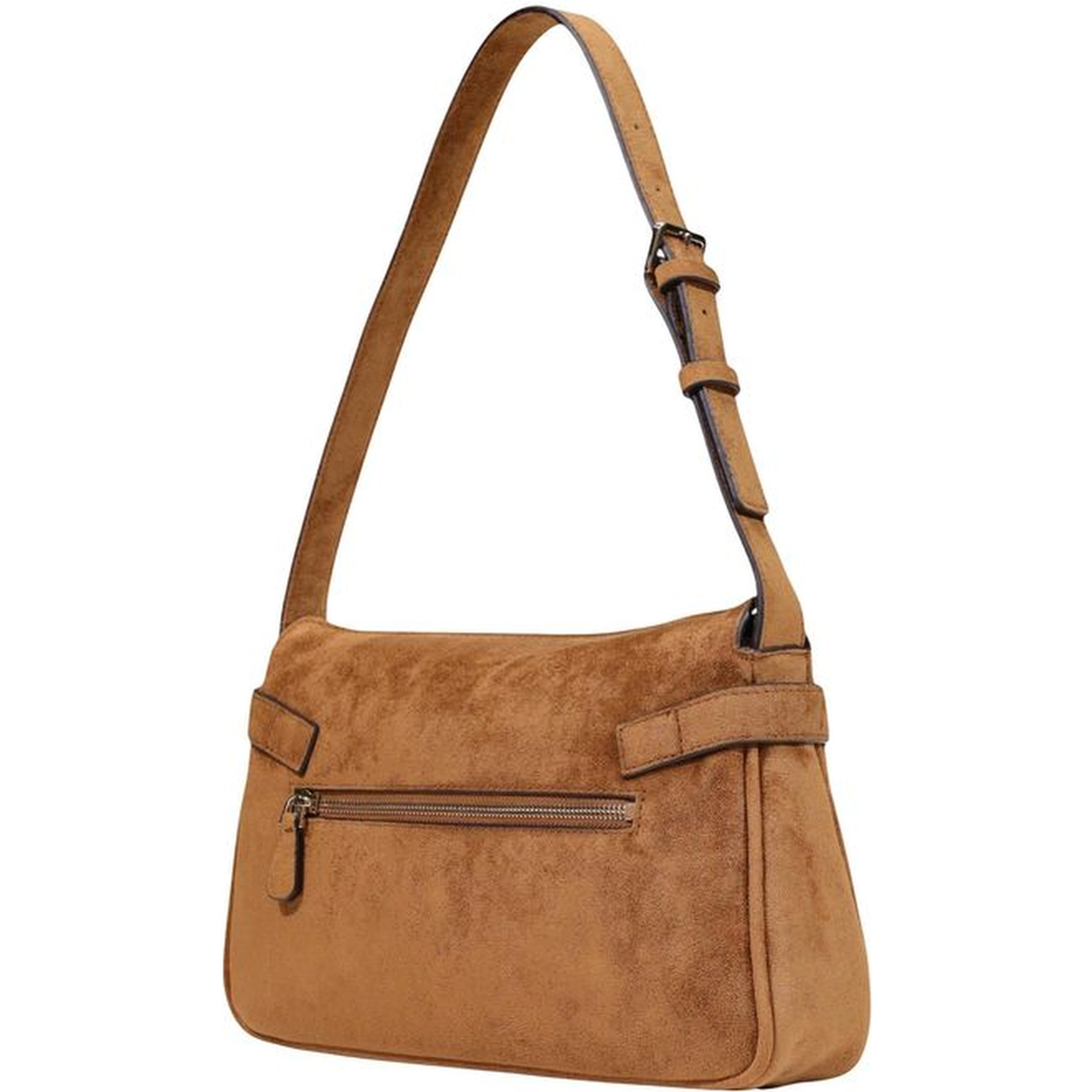 Brown Polyester Handbag