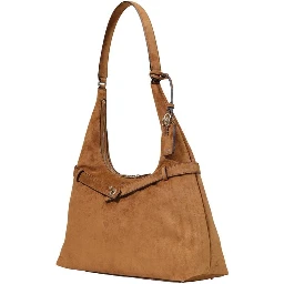 Brown Polyester Handbag