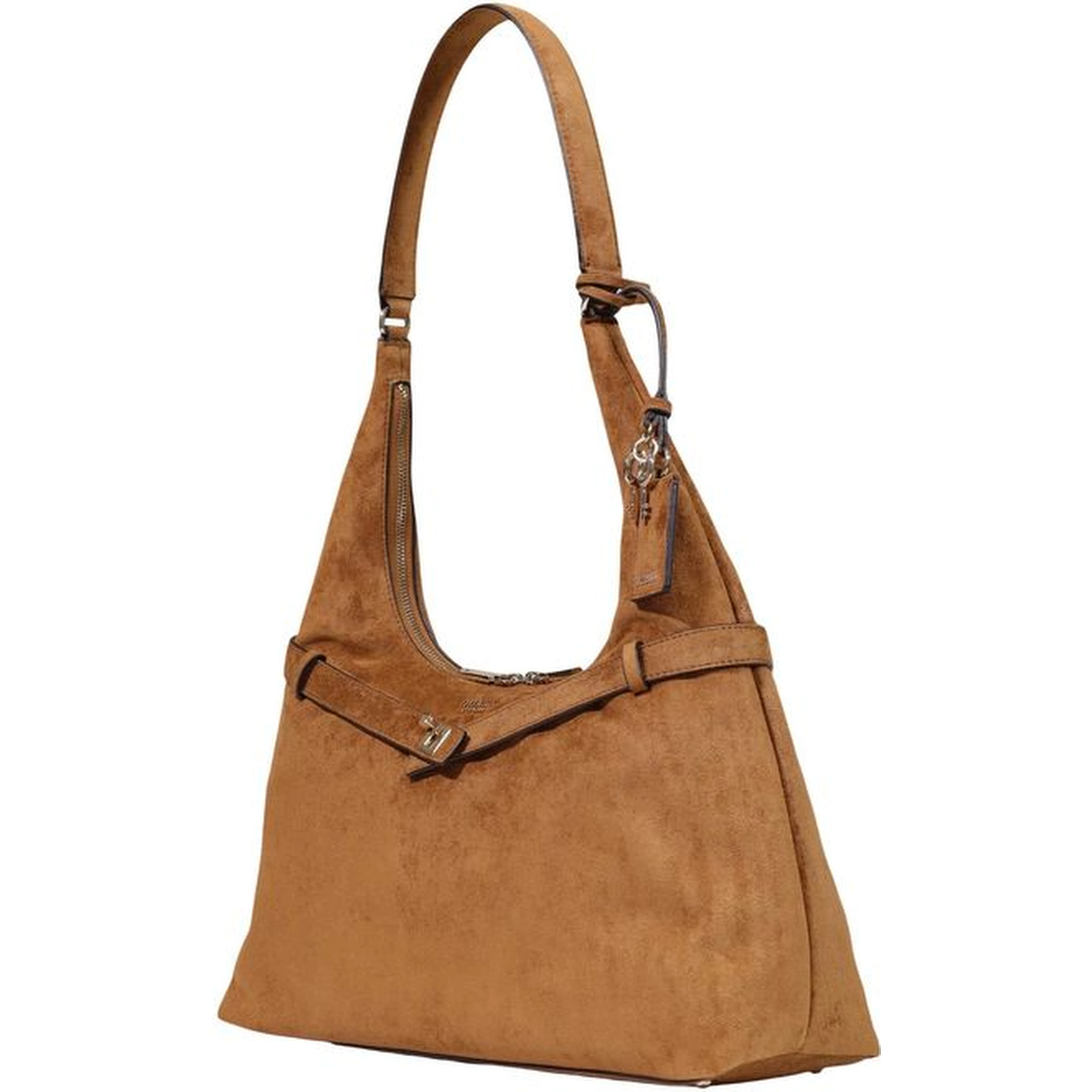 Brown Polyester Handbag