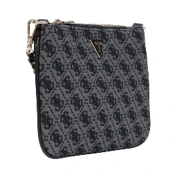 Gray Polyester Handbag