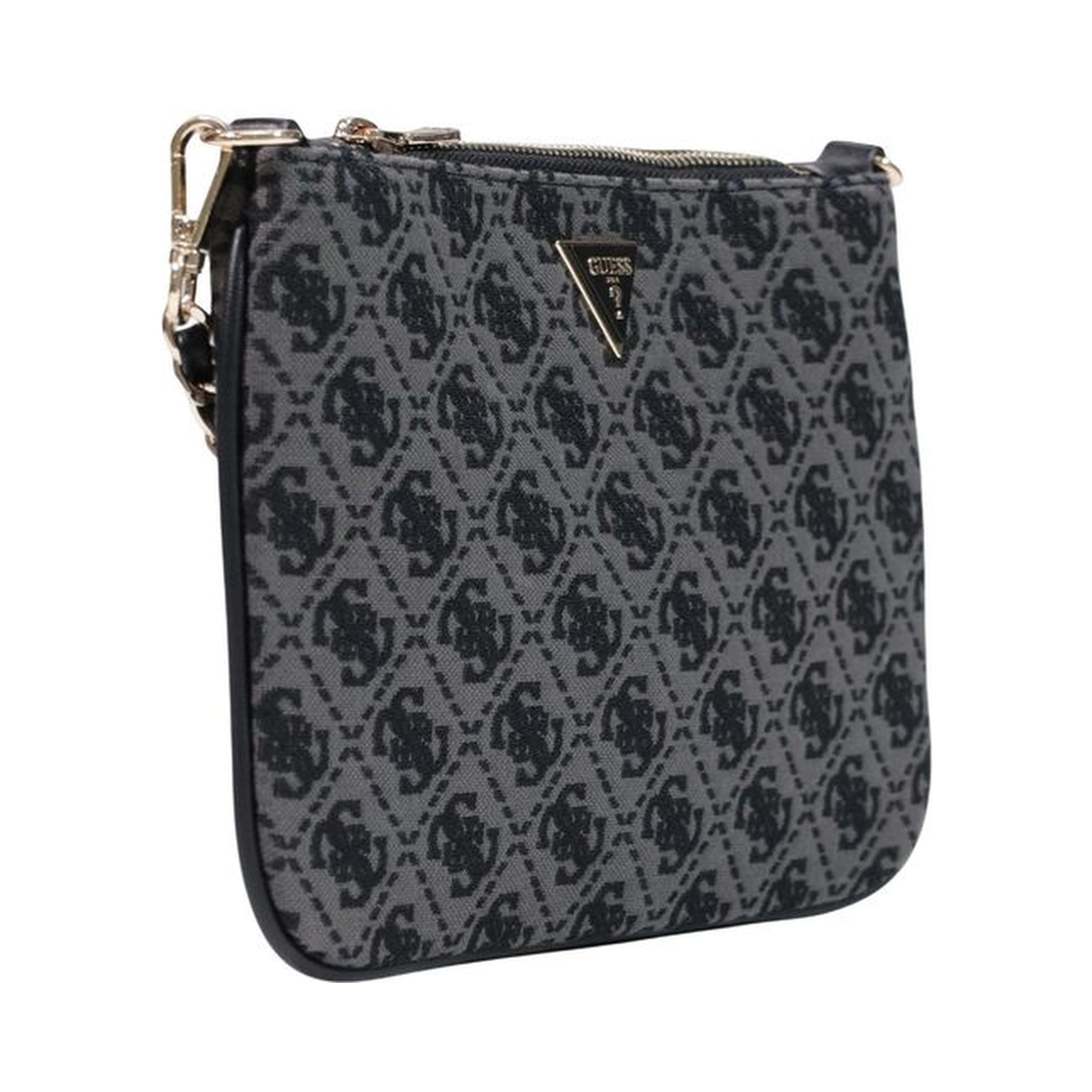 Gray Polyester Handbag