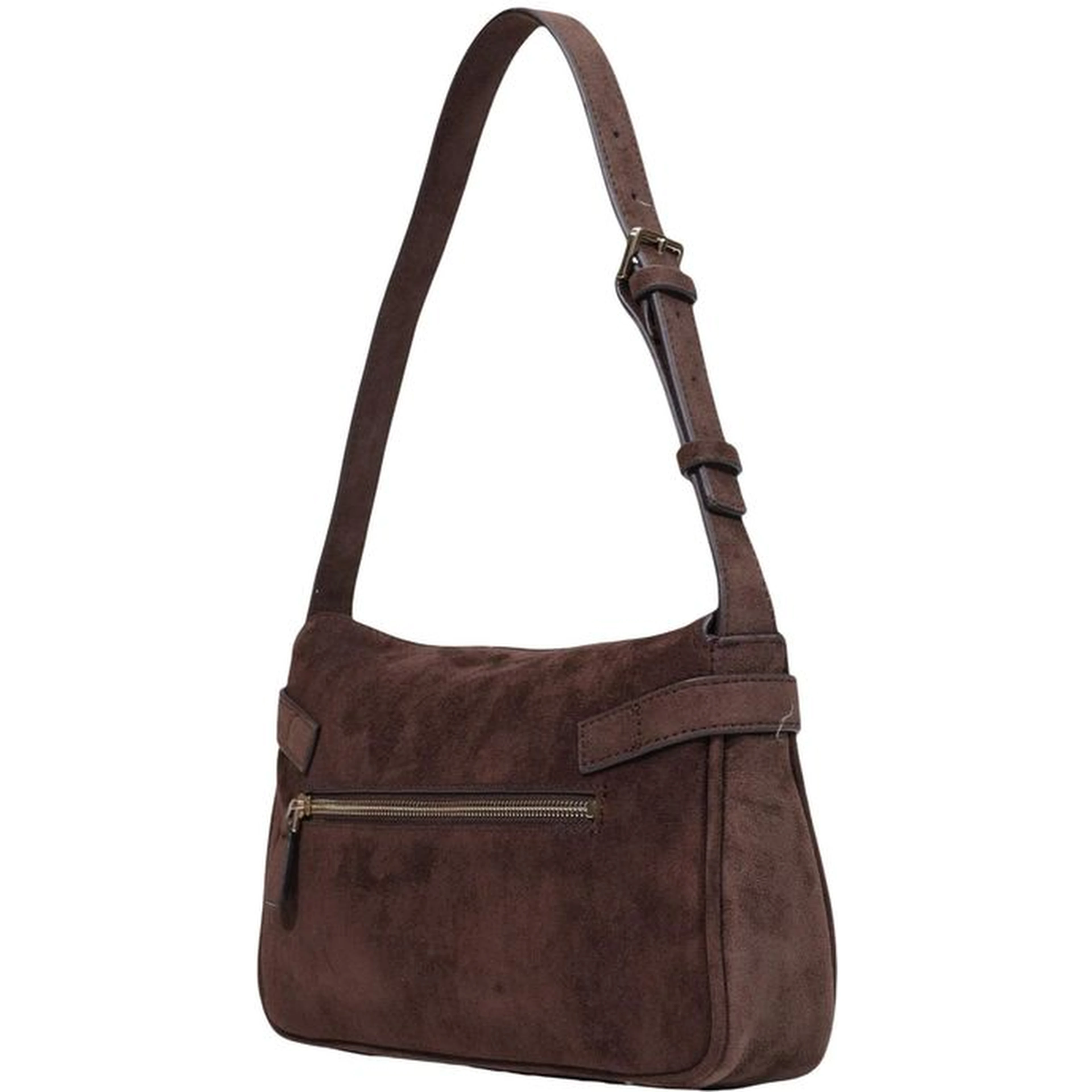 Brown Polyester Handbag