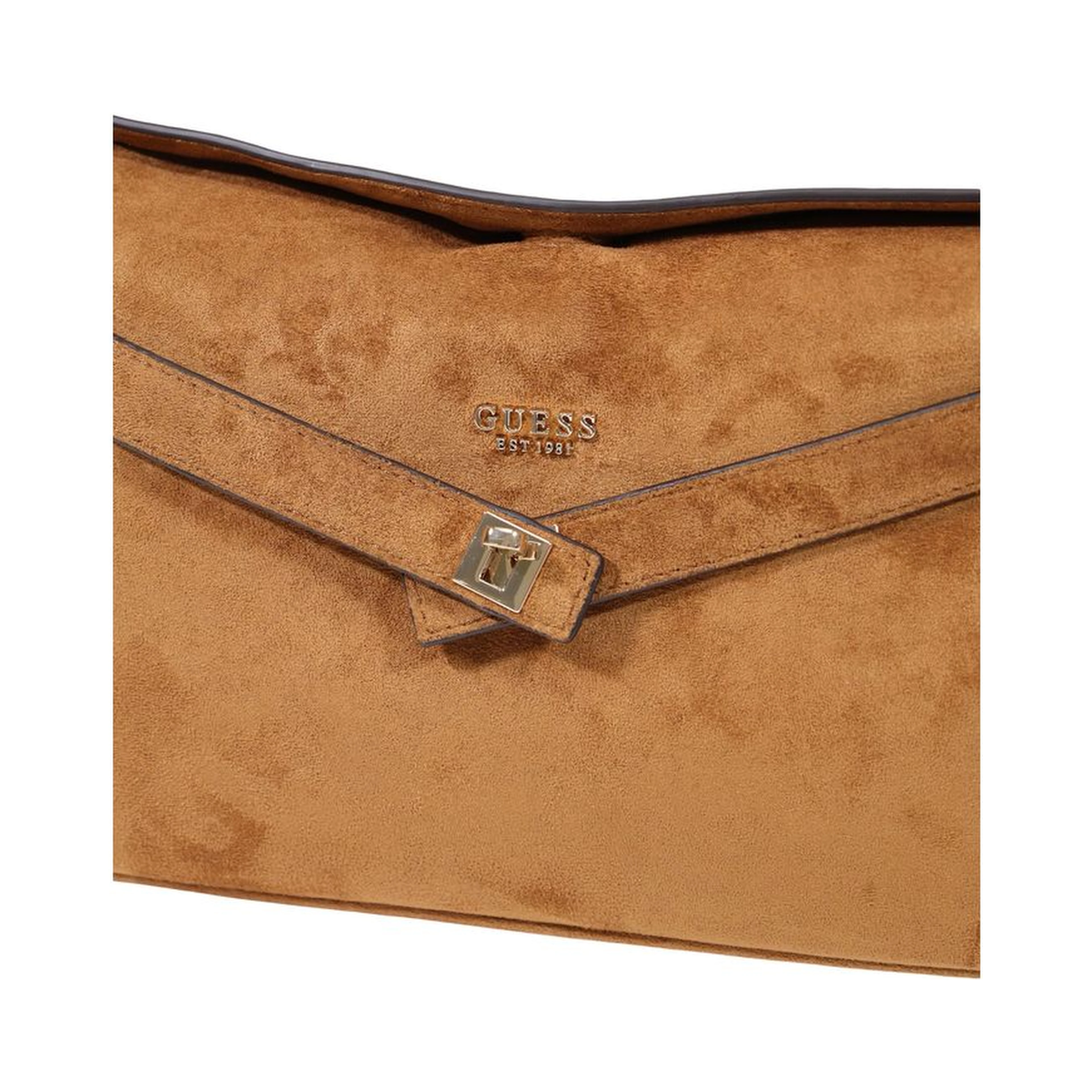 Brown Polyester Handbag