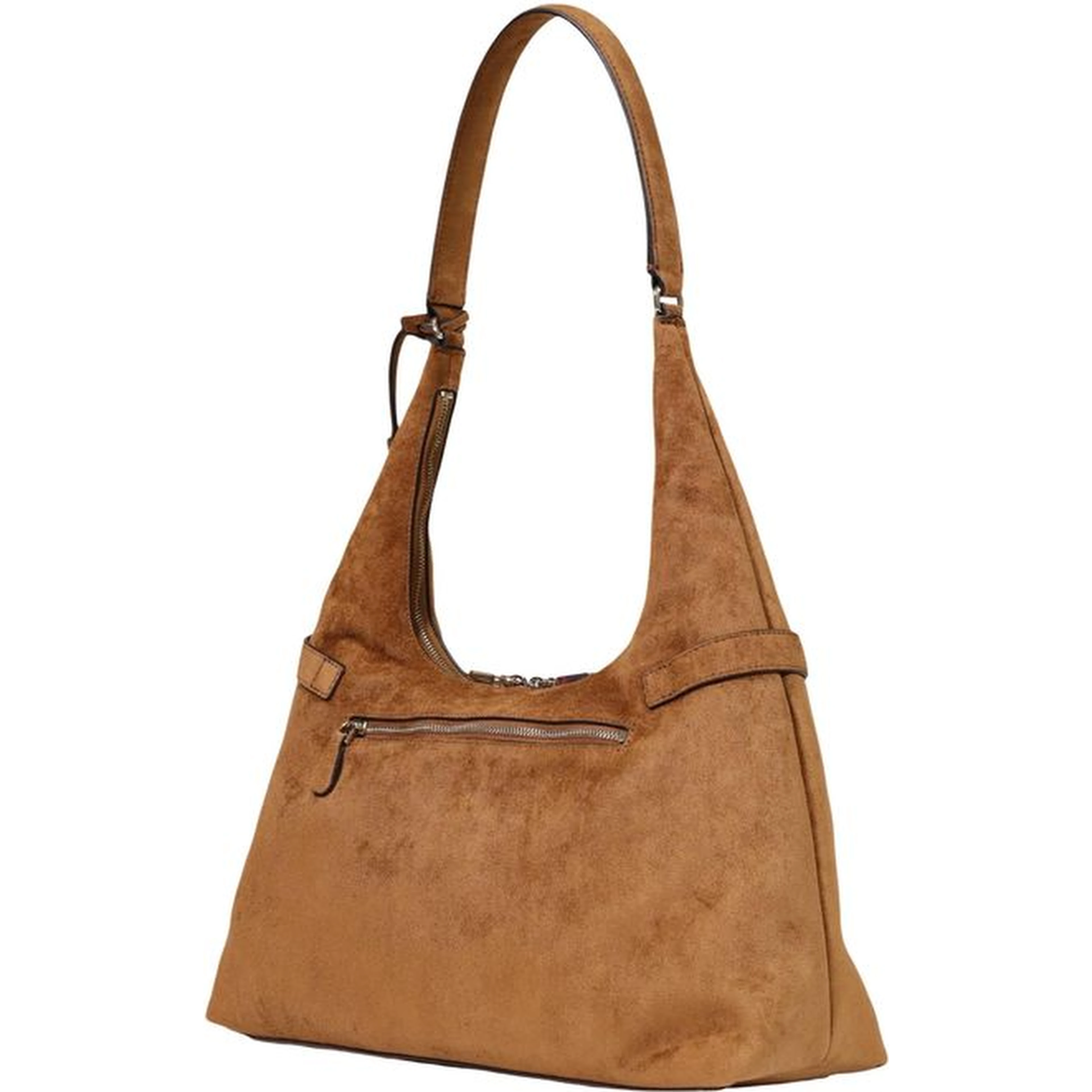 Brown Polyester Handbag