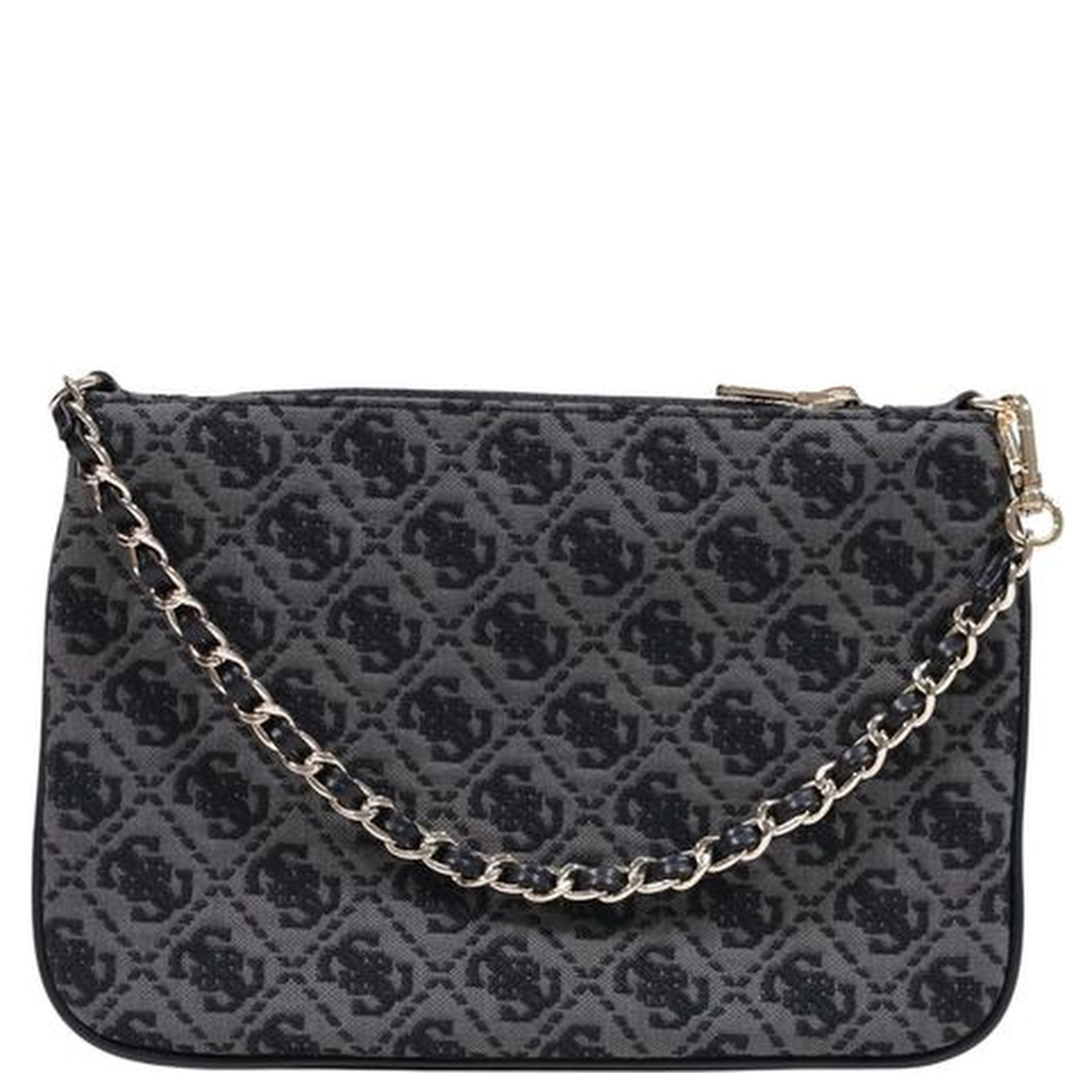 Gray Polyester Handbag