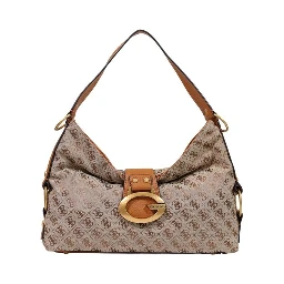 Beige Polyester Handbag