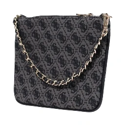 Gray Polyester Handbag