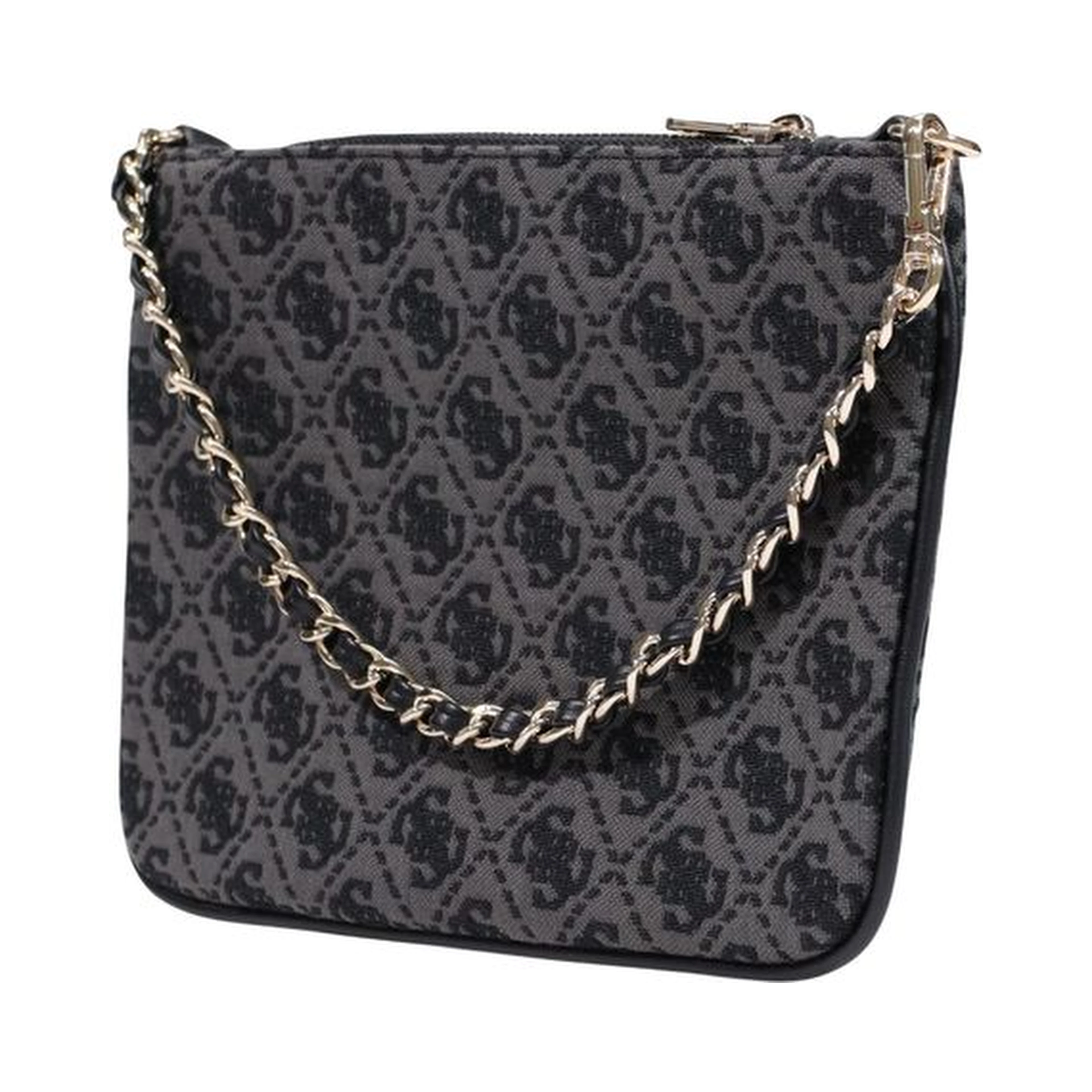 Gray Polyester Handbag