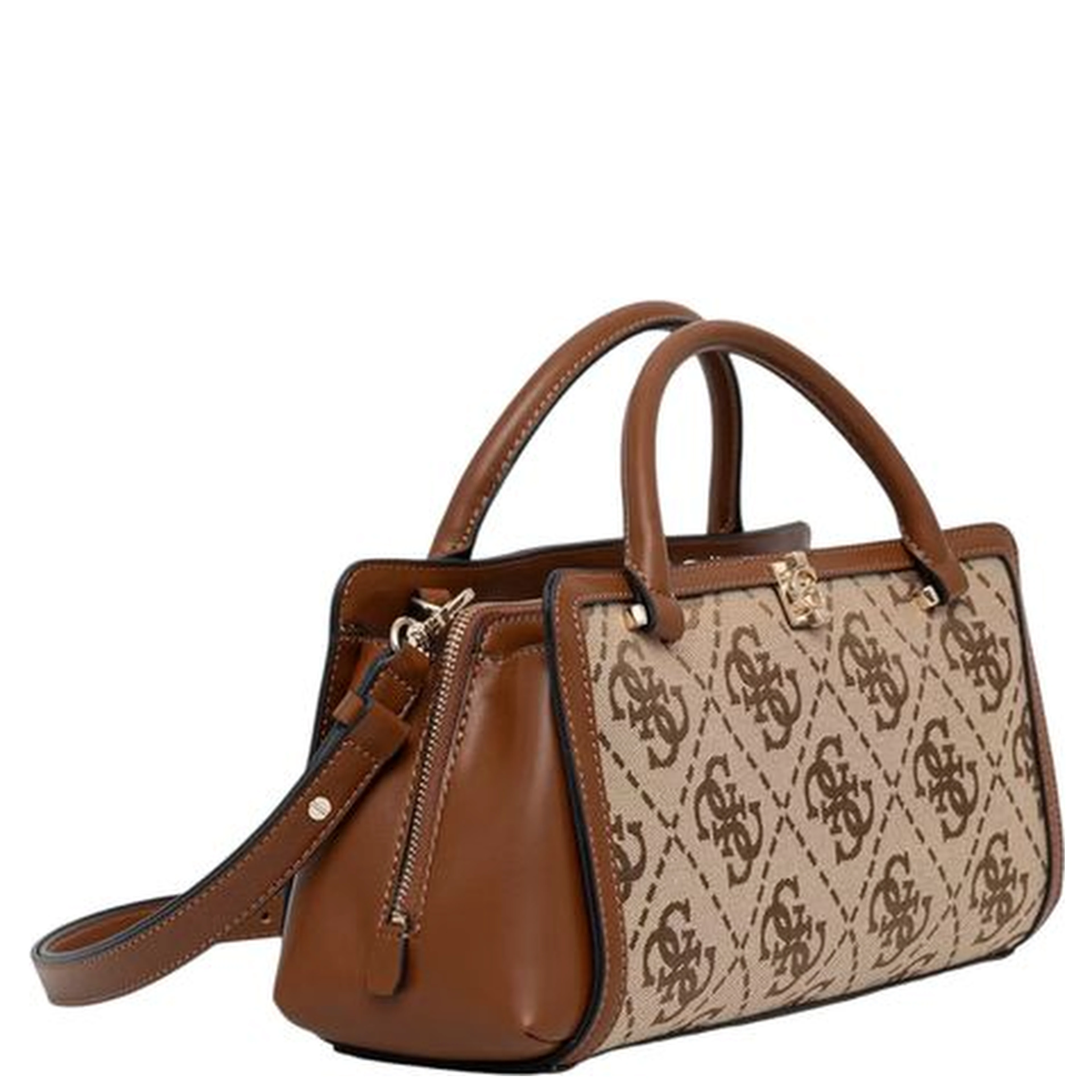White Polyester Handbag