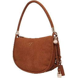 Brown Suede Leather Handbag