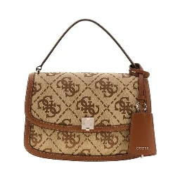 White Polyester Handbag