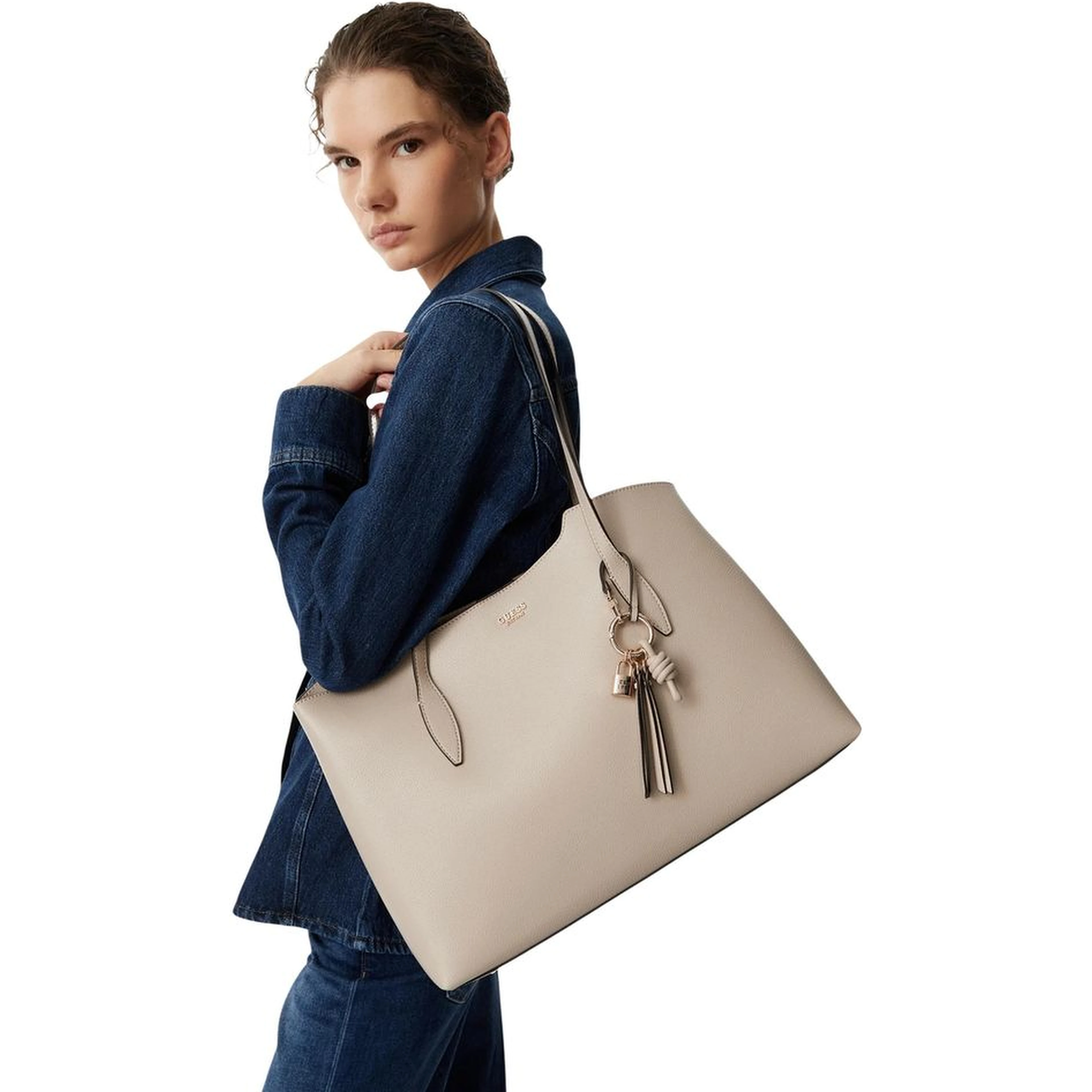 Gold Polyethylene Handbag
