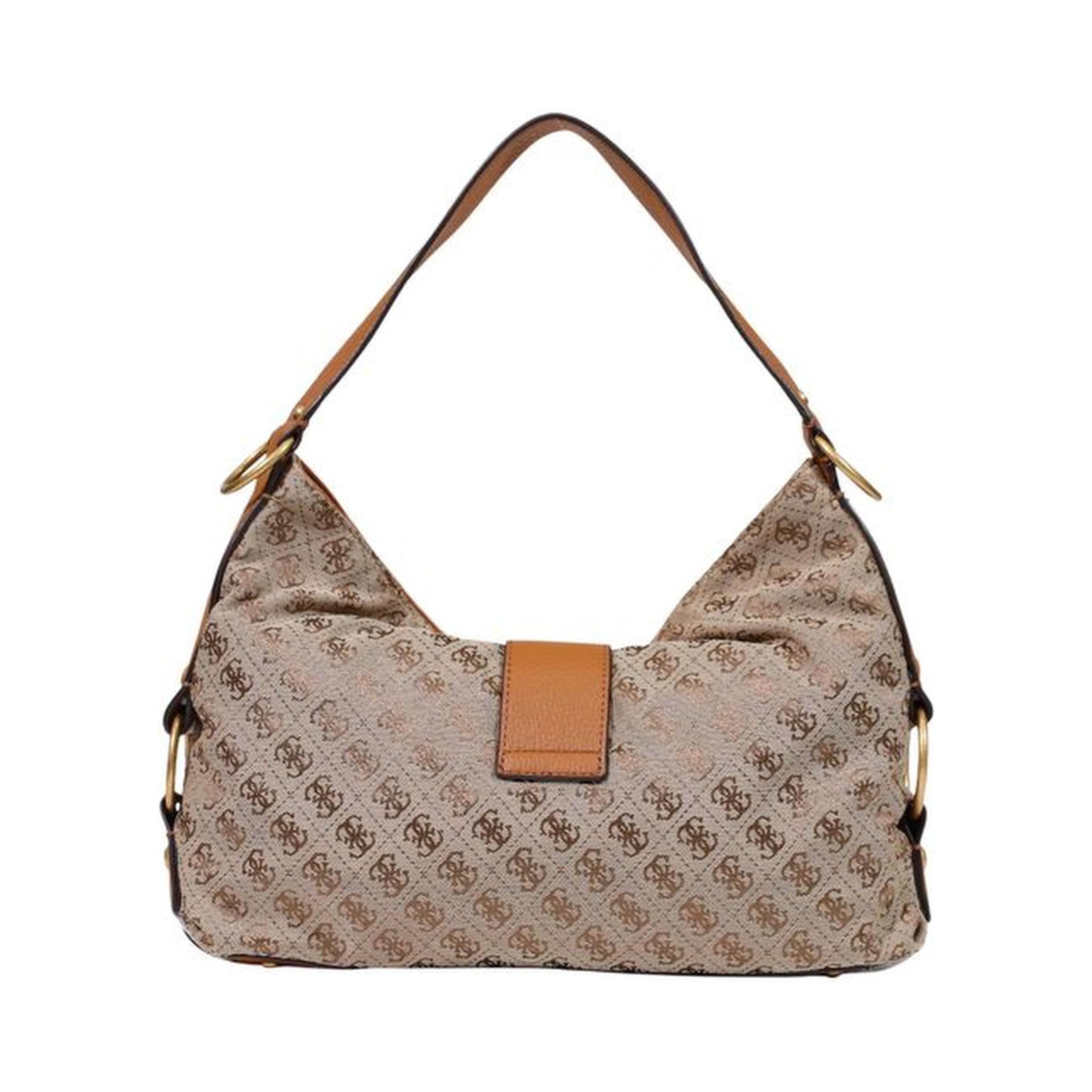 Beige Polyester Handbag