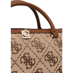 White Polyester Handbag