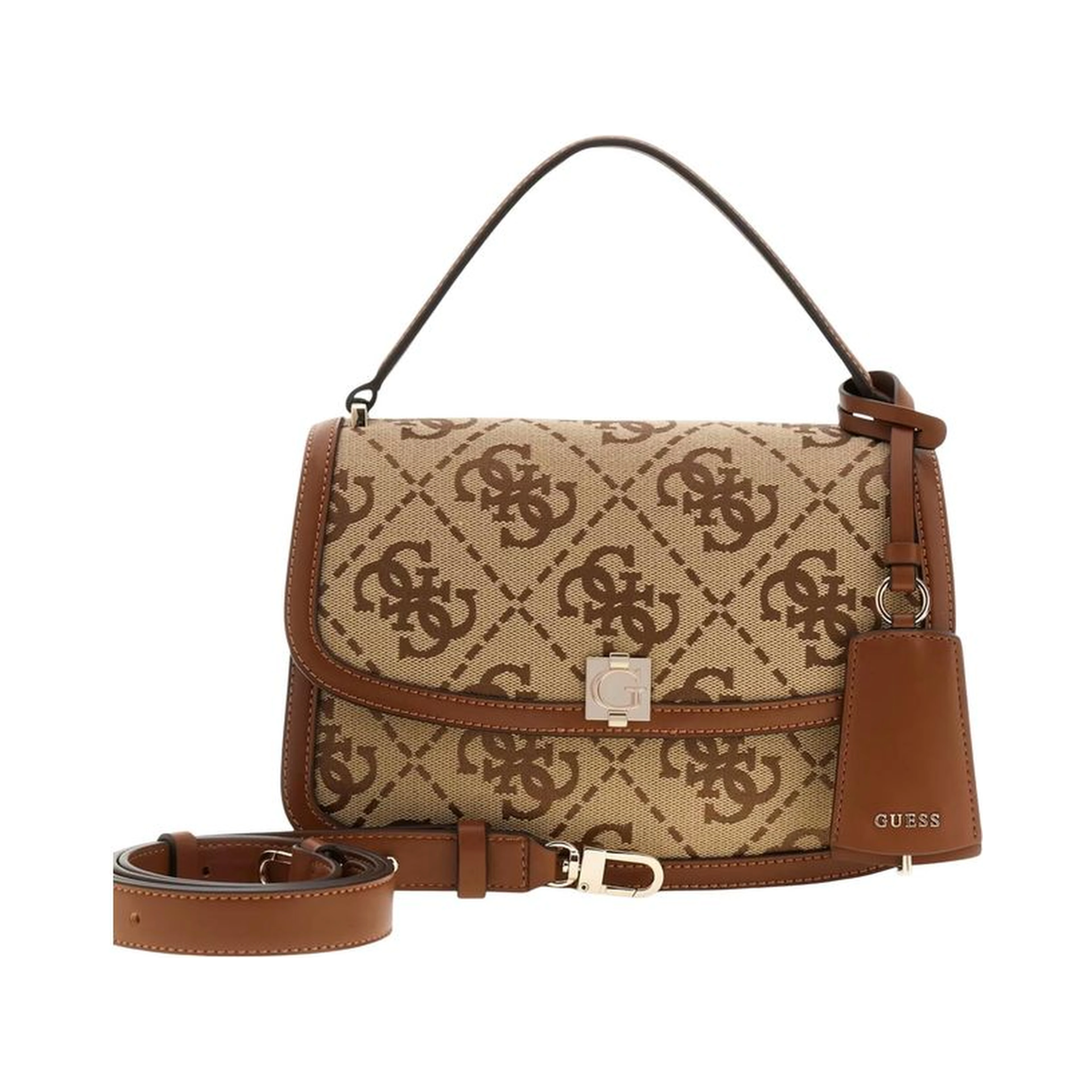 White Polyester Handbag