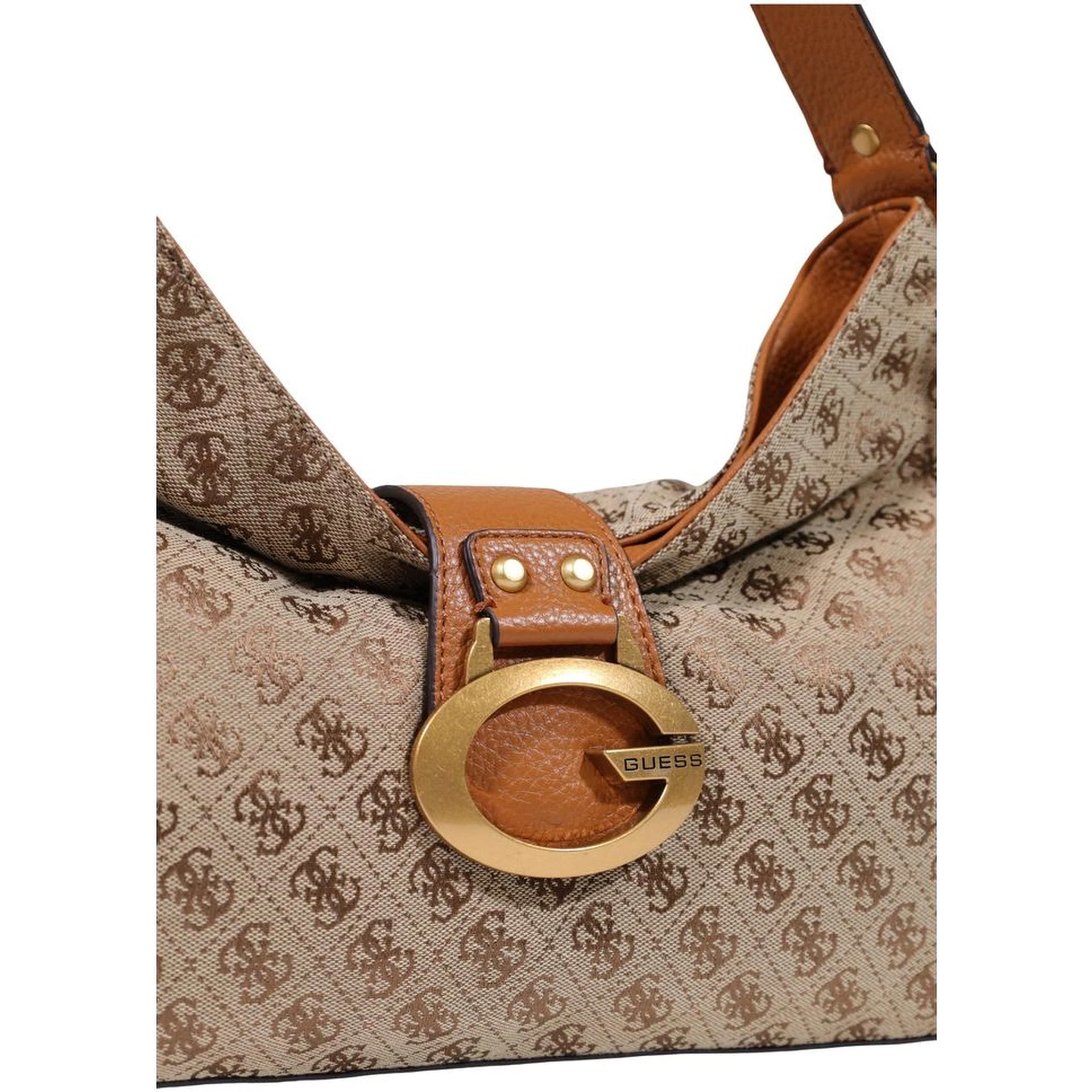 Beige Polyester Handbag