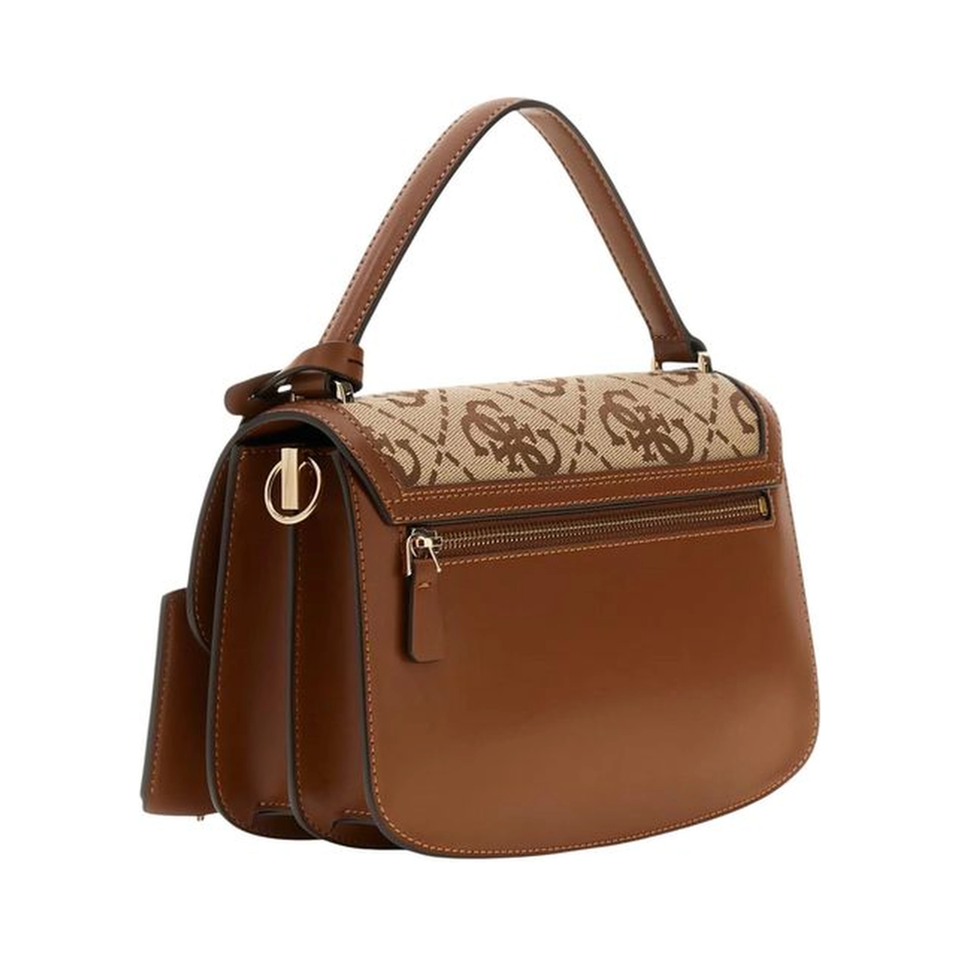 White Polyester Handbag
