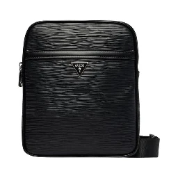 Black Polyethylene Messenger Bag