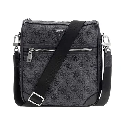 Gray Polyethylene Messenger Bag