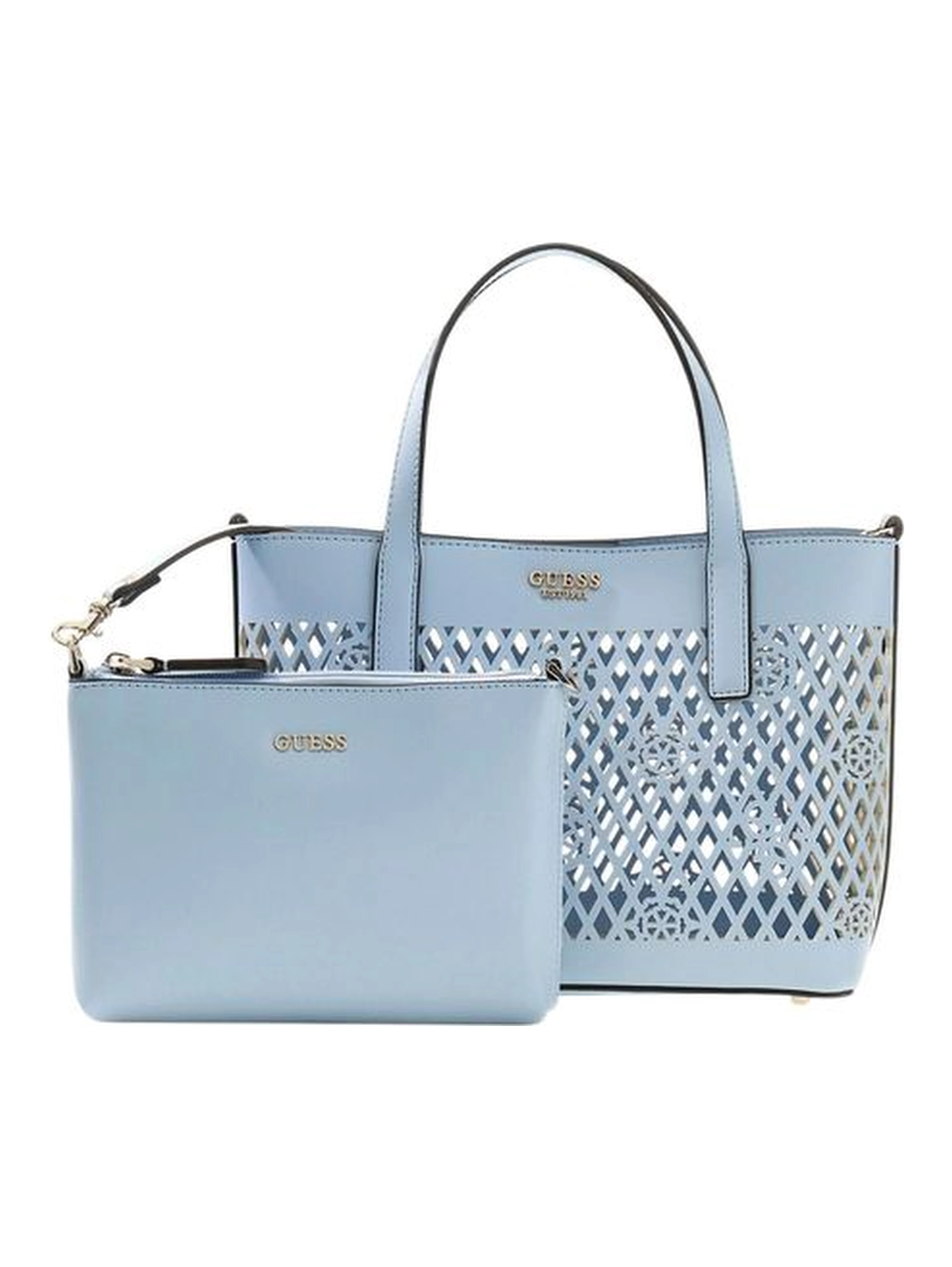 Blue Polyethylene Handbag