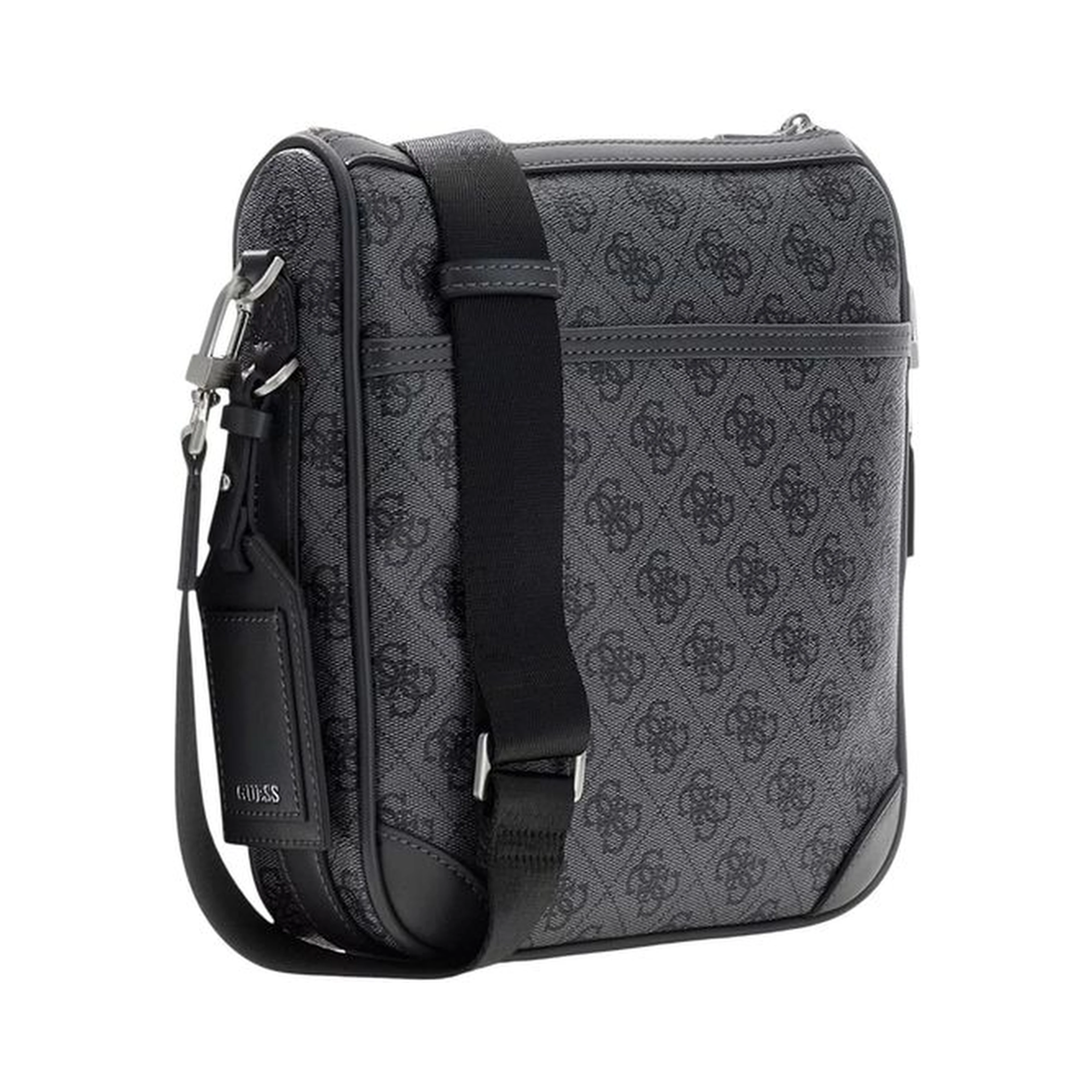 Gray Polyethylene Messenger Bag