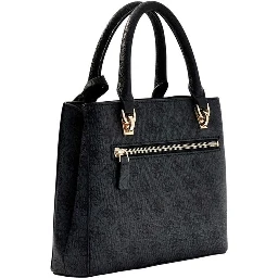 Gray Polyethylene Handbag