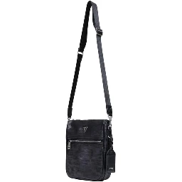 Black Polyethylene Shoulder Bag
