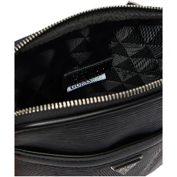 Black Polyethylene Messenger Bag