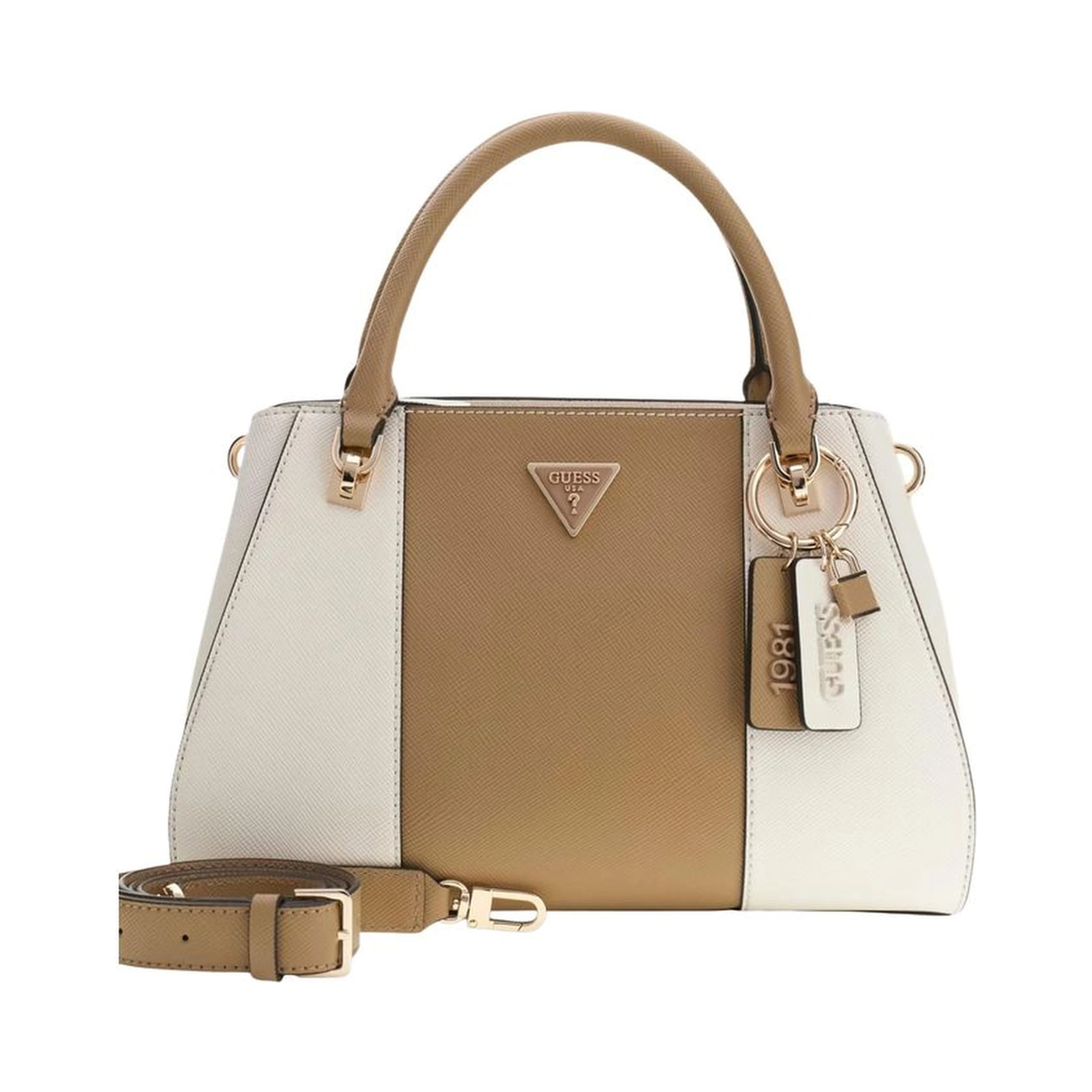 Beige Polyethylene Handbag