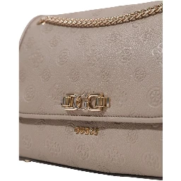 Beige Polyethylene Handbag