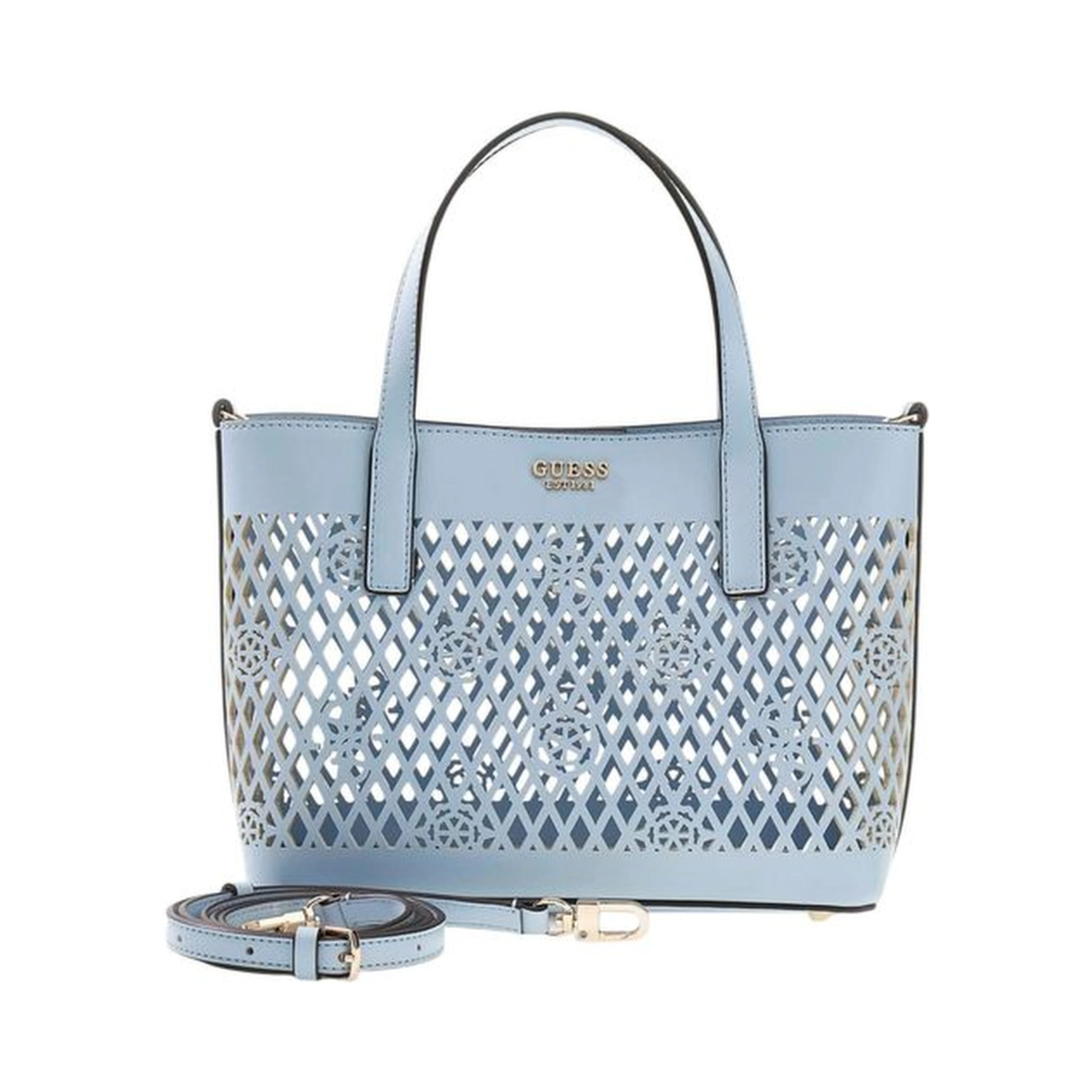 Blue Polyethylene Handbag