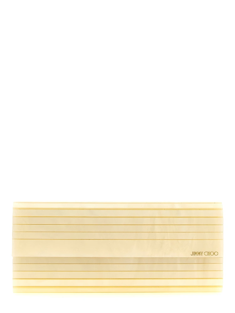 Gold Viscose Clutch Bag