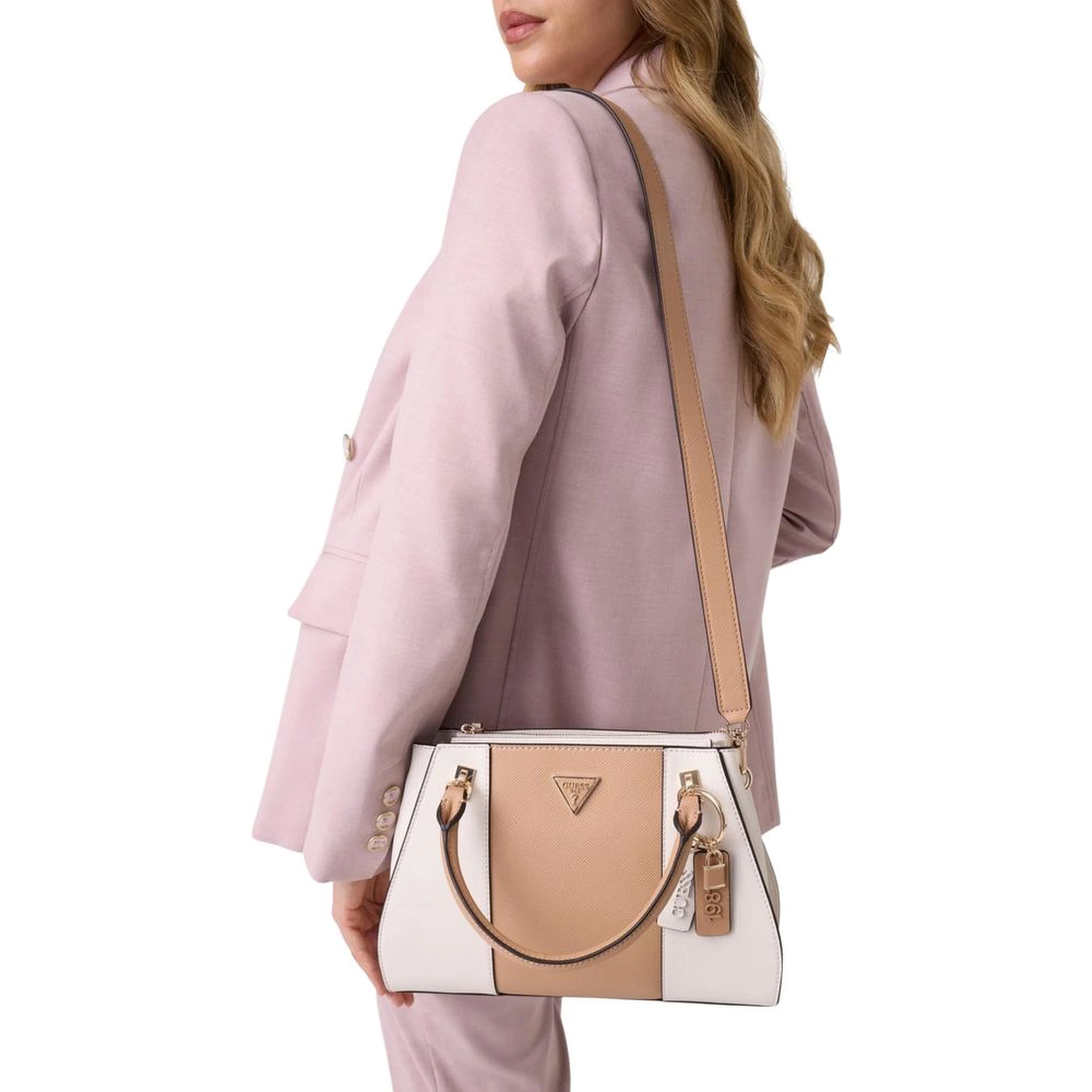 Beige Polyethylene Handbag