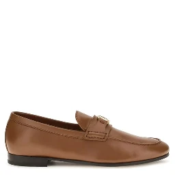 Brown Lamb Ovis Aries Slip-On Loafers