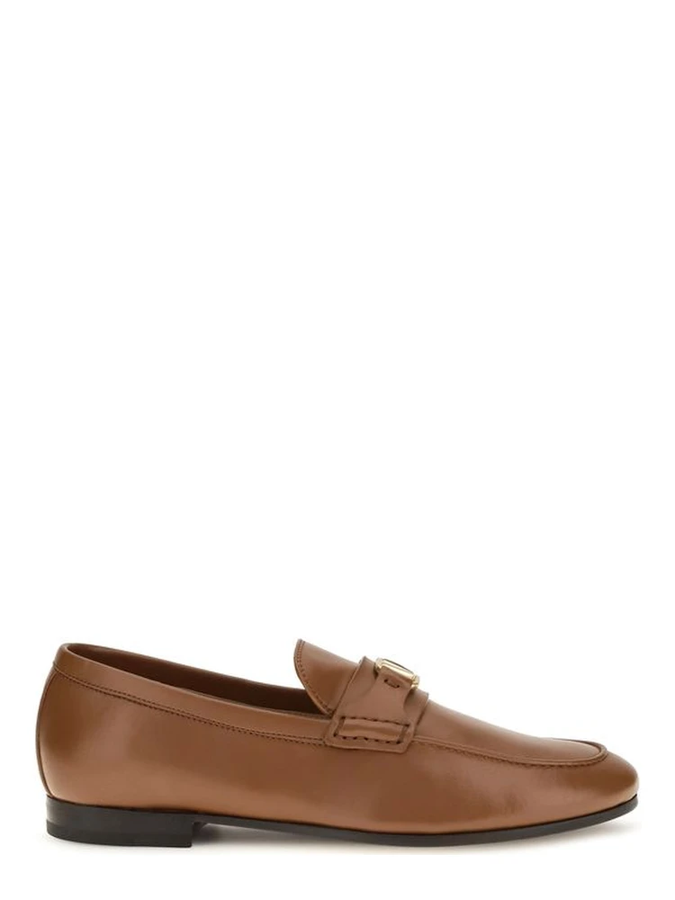 Brown Lamb Ovis Aries Slip-On Loafers