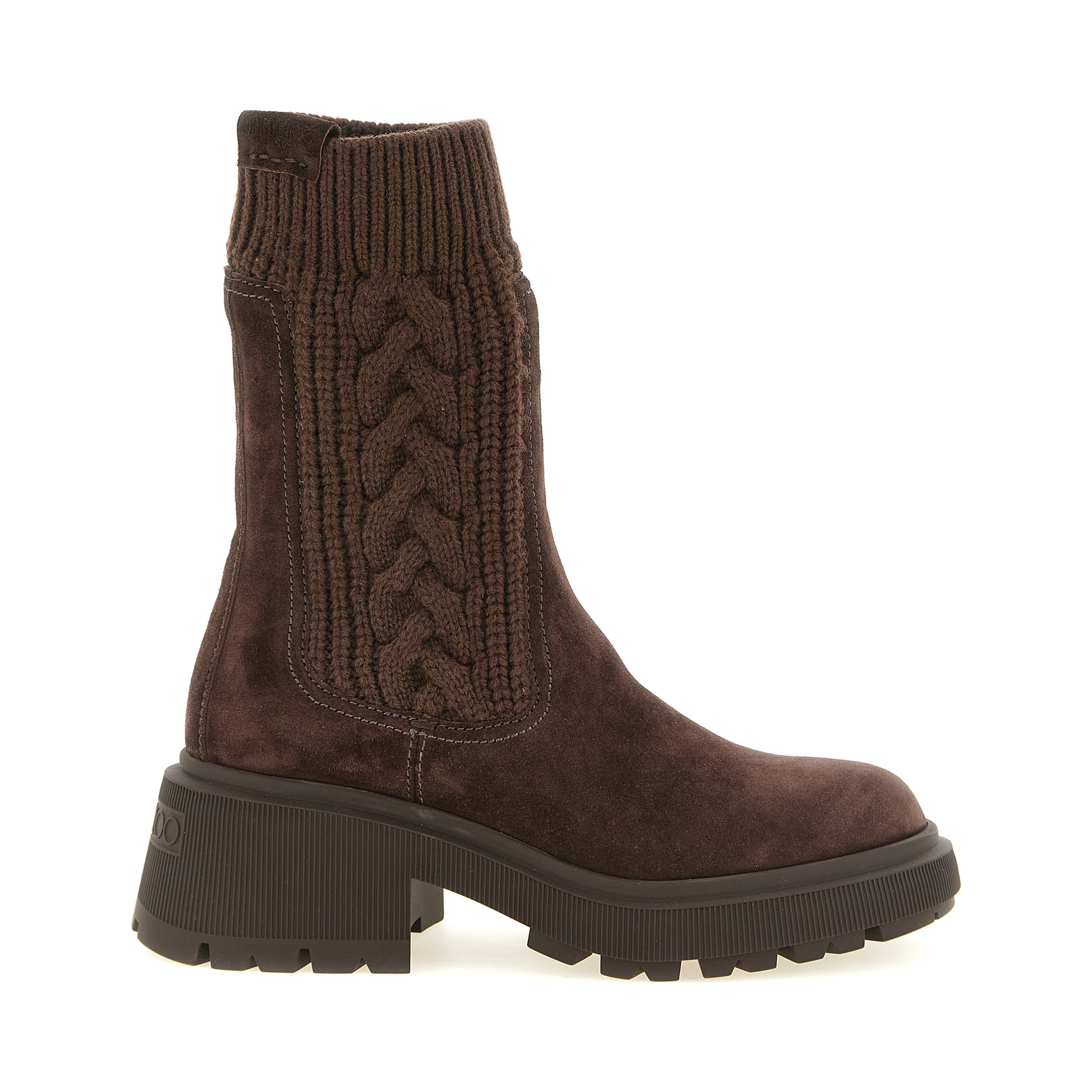 Brown Lamb Leather Ankle Boots