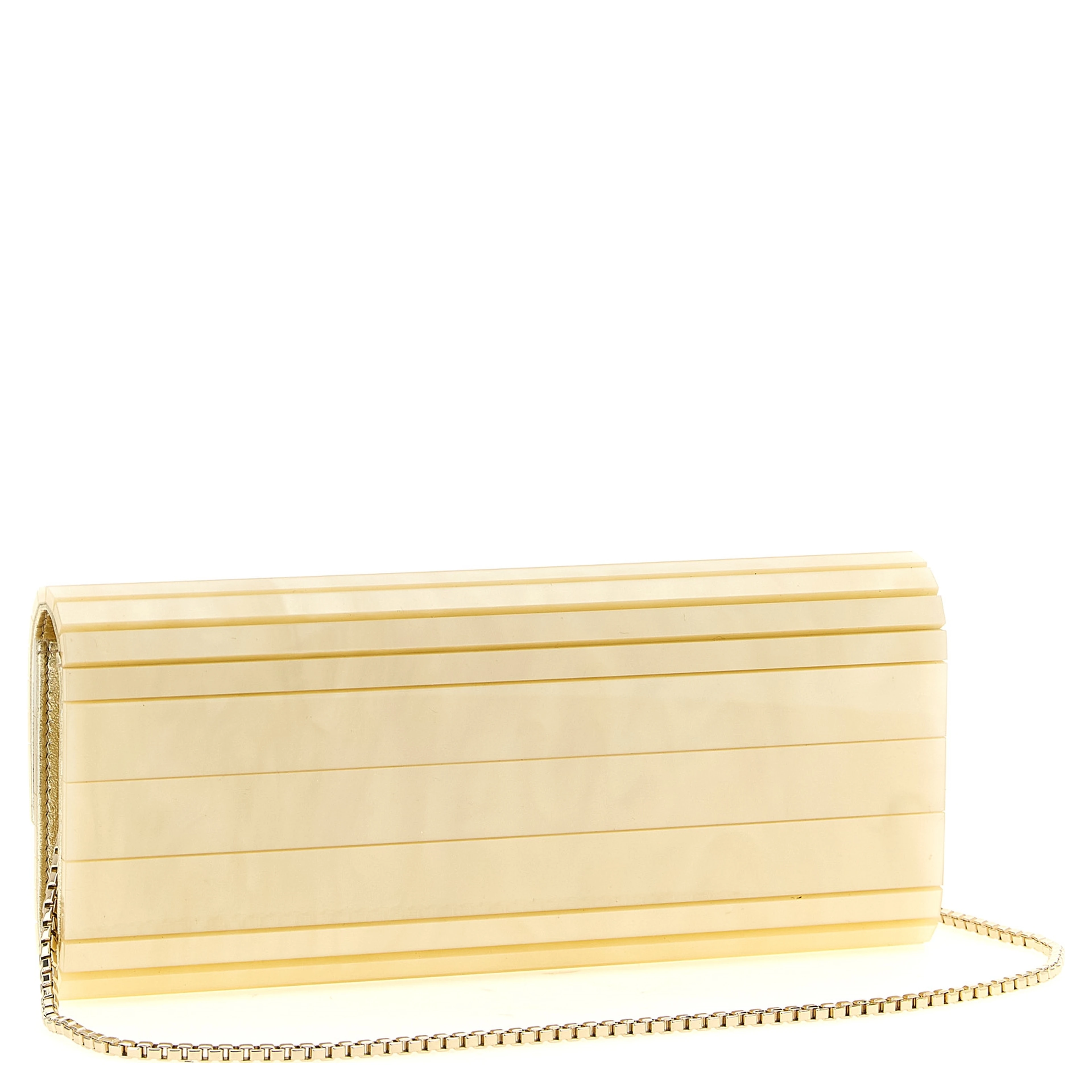 Gold Viscose Clutch Bag
