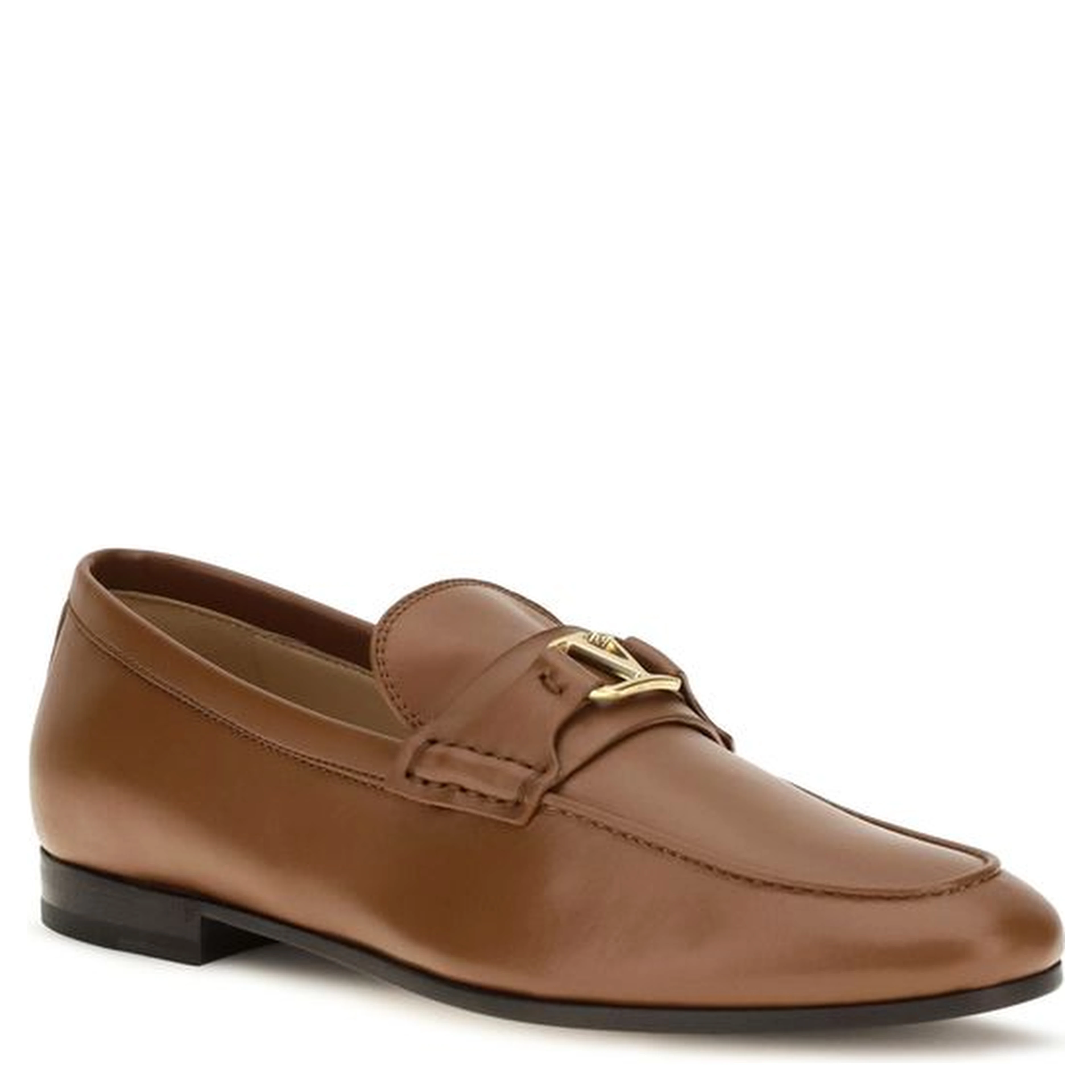 Brown Lamb Ovis Aries Slip-On Loafers