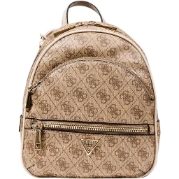 Beige Polyethylene Backpack