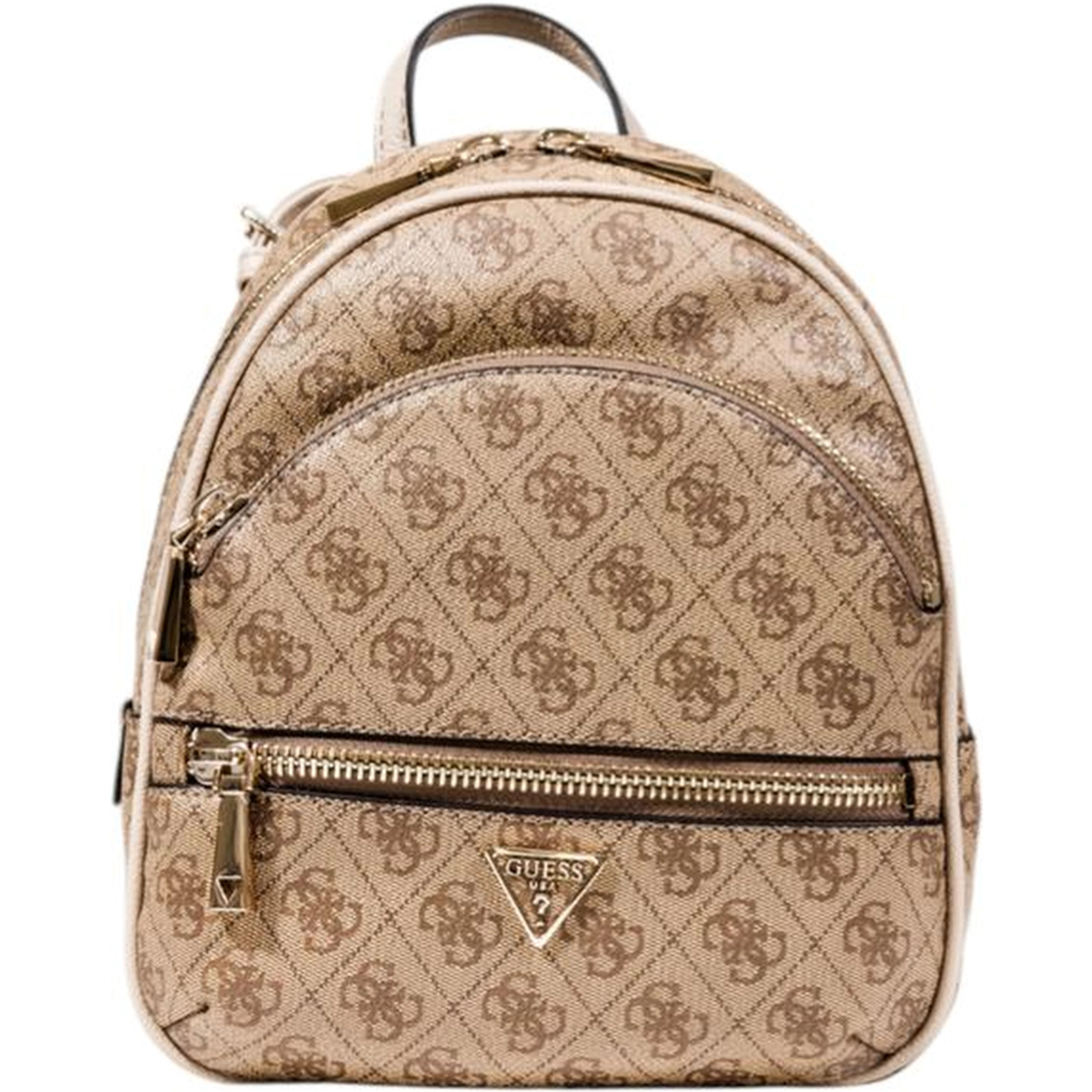 Beige Polyethylene Backpack