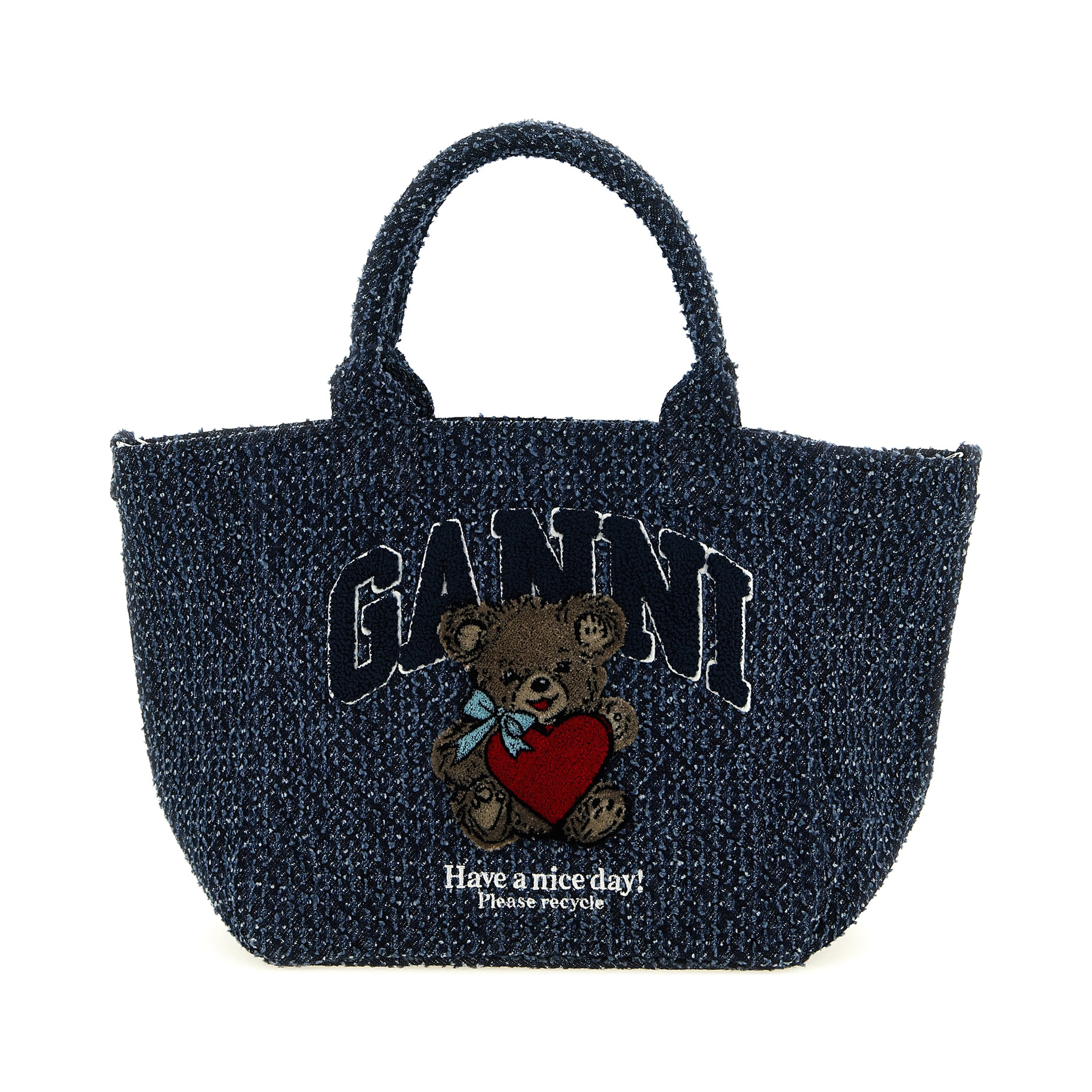 Blue Organic Cotton Tote Bag