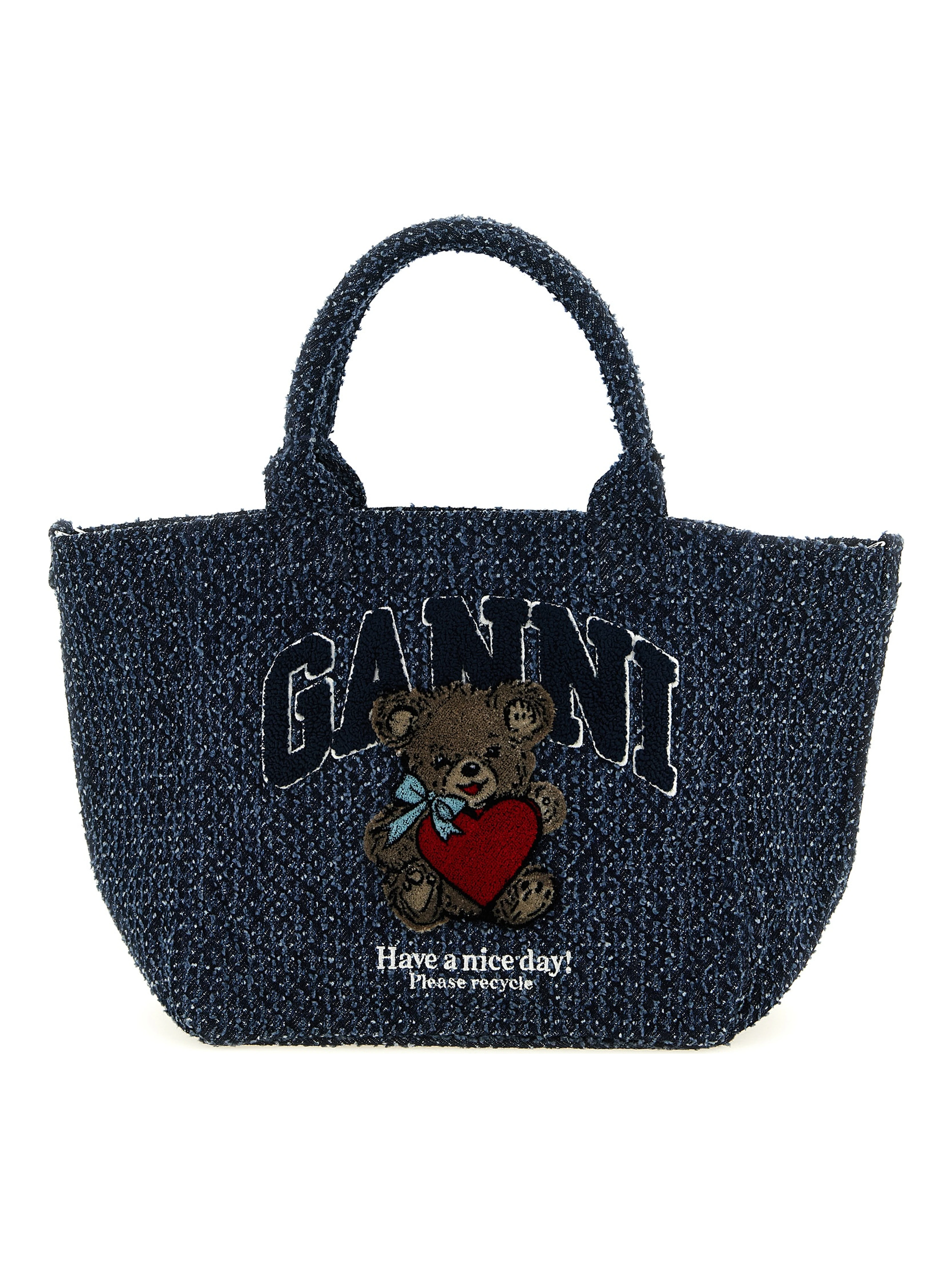 Blue Organic Cotton Tote Bag