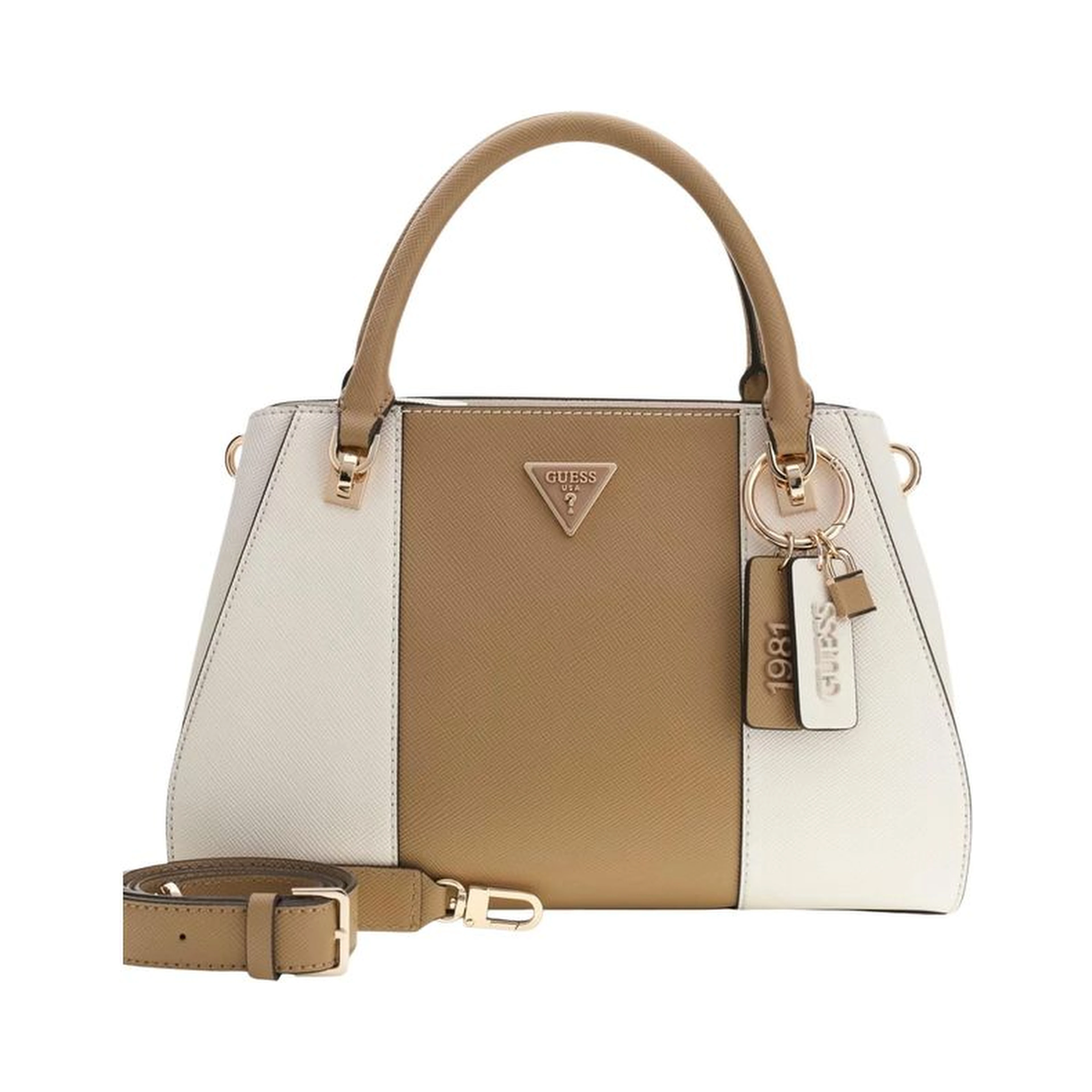 Beige Polyethylene Handbag
