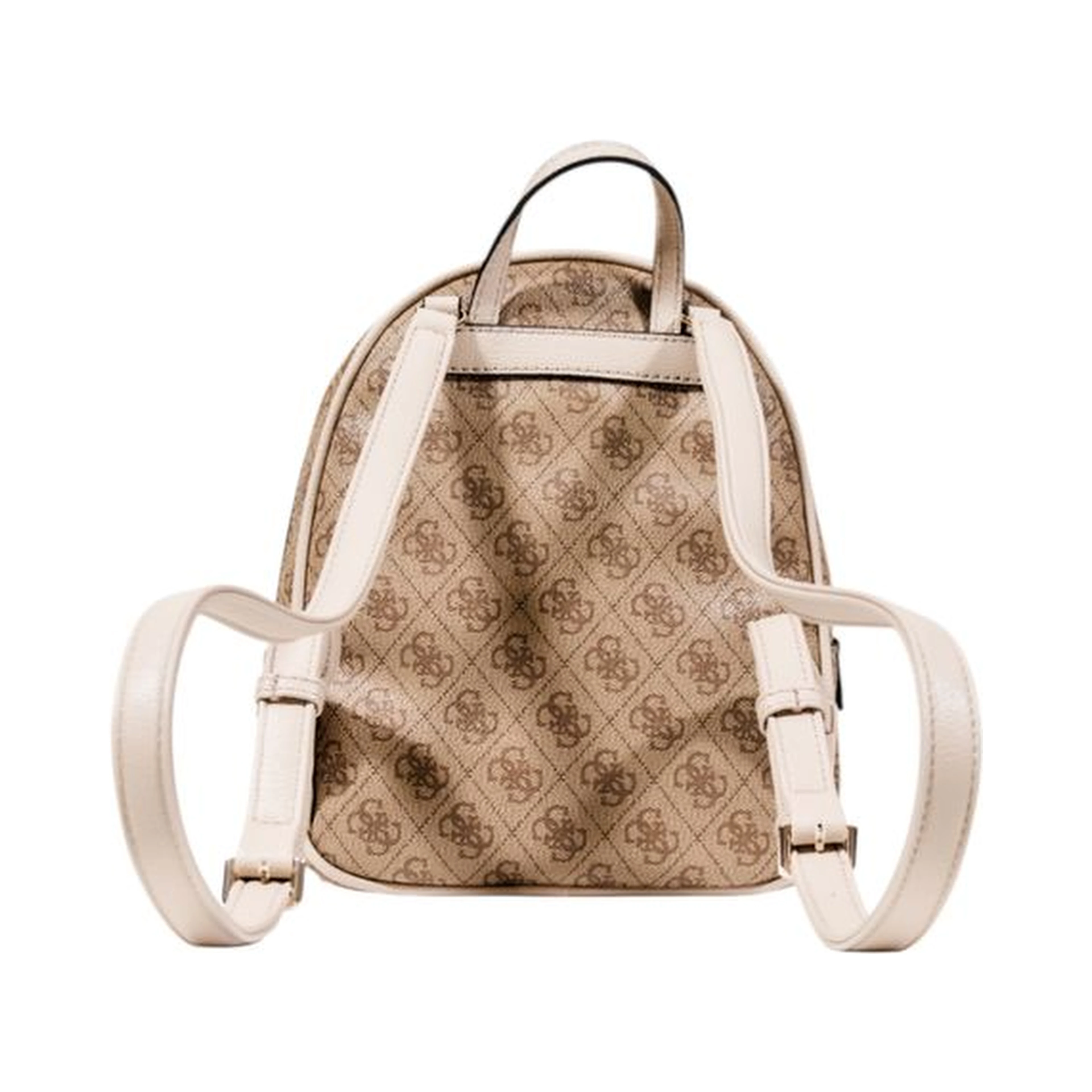 Beige Polyethylene Backpack