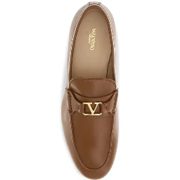 Brown Lamb Ovis Aries Slip-On Loafers